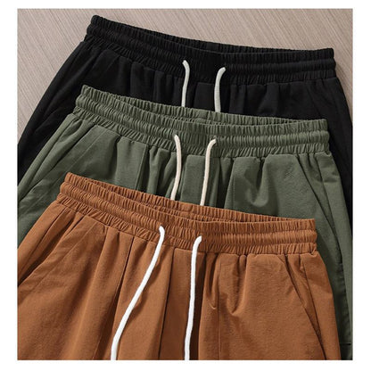 Trendy Loose Fit Versatile Drawstring Waist Shorts