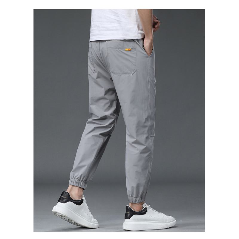 Thin Trendy Loose Fit Straight Tapered Elasticity Pants