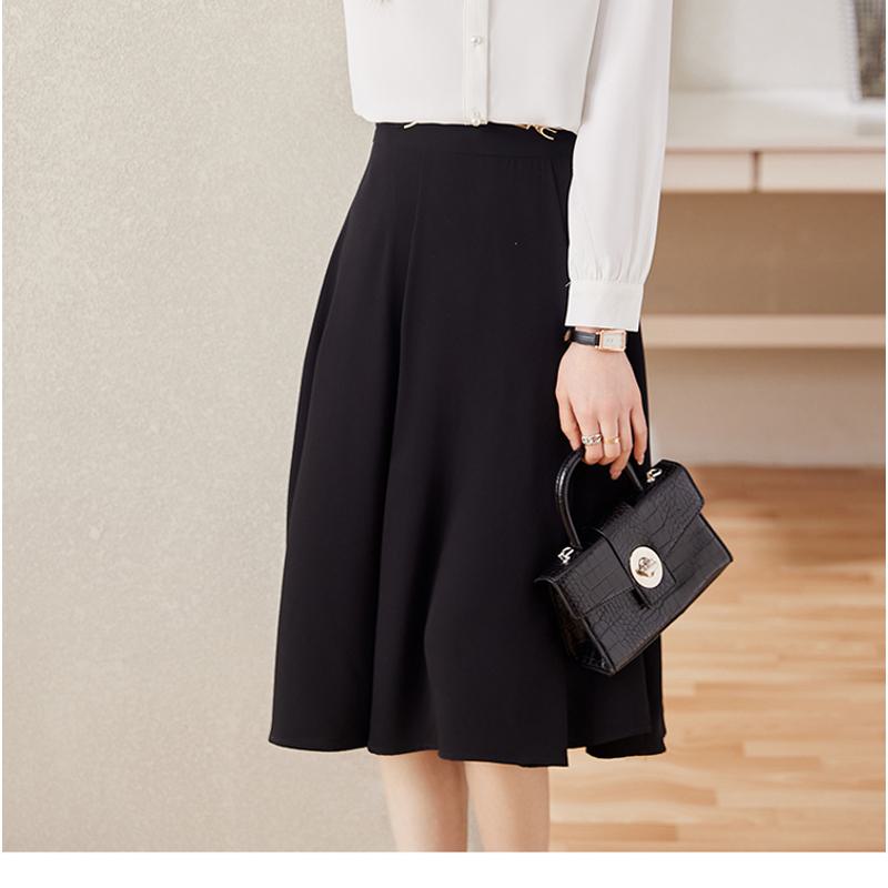 Two-Piece Set Chic Simplicity A-Line Long Sleeve Shirt