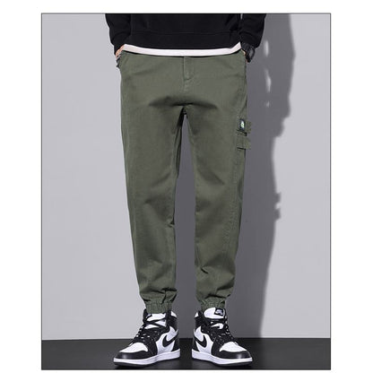 Versatile Tapered Pure Cotton Trendy Elasticity Loose Fit Pants