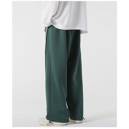 Knitted Sports Drawstring Tapered Sweatpant