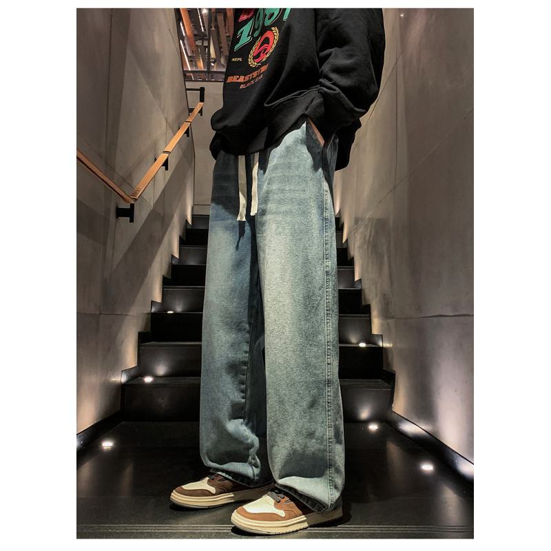 Weite, legere High-Street-Style-Jeans mit geradem Schnitt