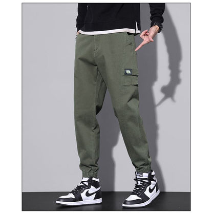 Versatile Tapered Pure Cotton Trendy Elasticity Loose Fit Pants