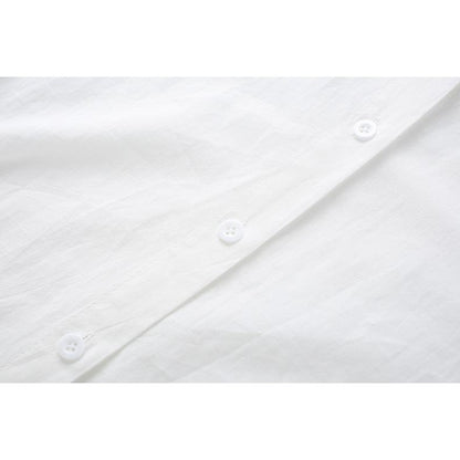 Blusas de manga larga sueltas con bordado fresco y simple contra el envejecimiento