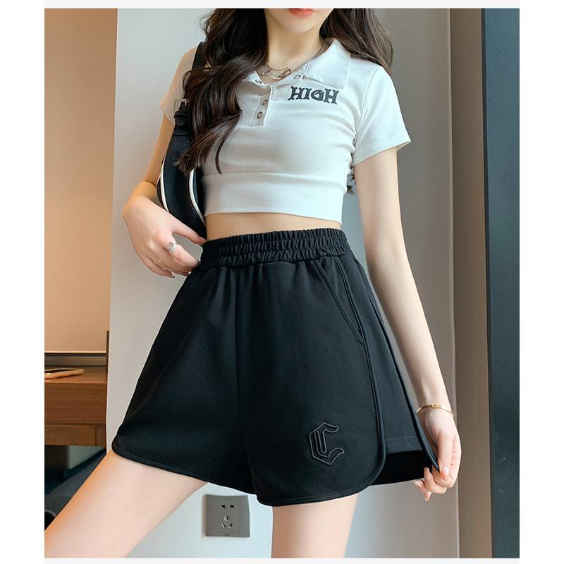 Pure Cotton Solid Sports Thin Casual Shorts