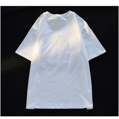 プラントベルベットバニーパッケージストライプピュアコットン半袖Tシャツ