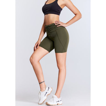 High-Waisted Quick-Drying Yoga Tight-Fitting Sports Fitness Running Sports Shorts