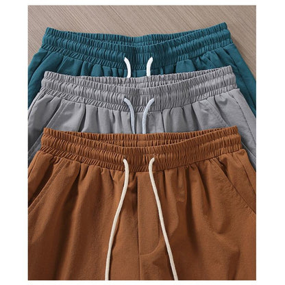 Versatile Workwear Flap Pocket Drawstring Waist Cargo Shorts