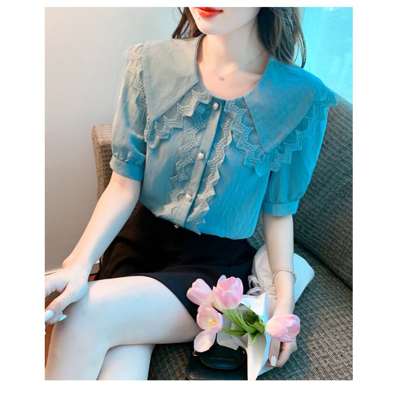 Lace Fairy Patchwork Chiffon Blouse