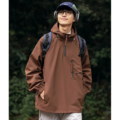 Camping Outdoor Windproof Trendy Raincoat Hooded Jacket
