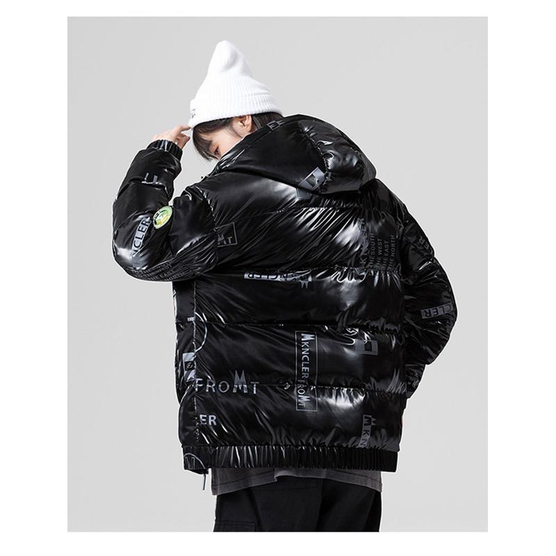 Chaqueta de plumón con capucha resistente al frío y de moda