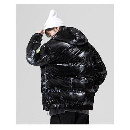 Chaqueta de plumón con capucha resistente al frío y de moda