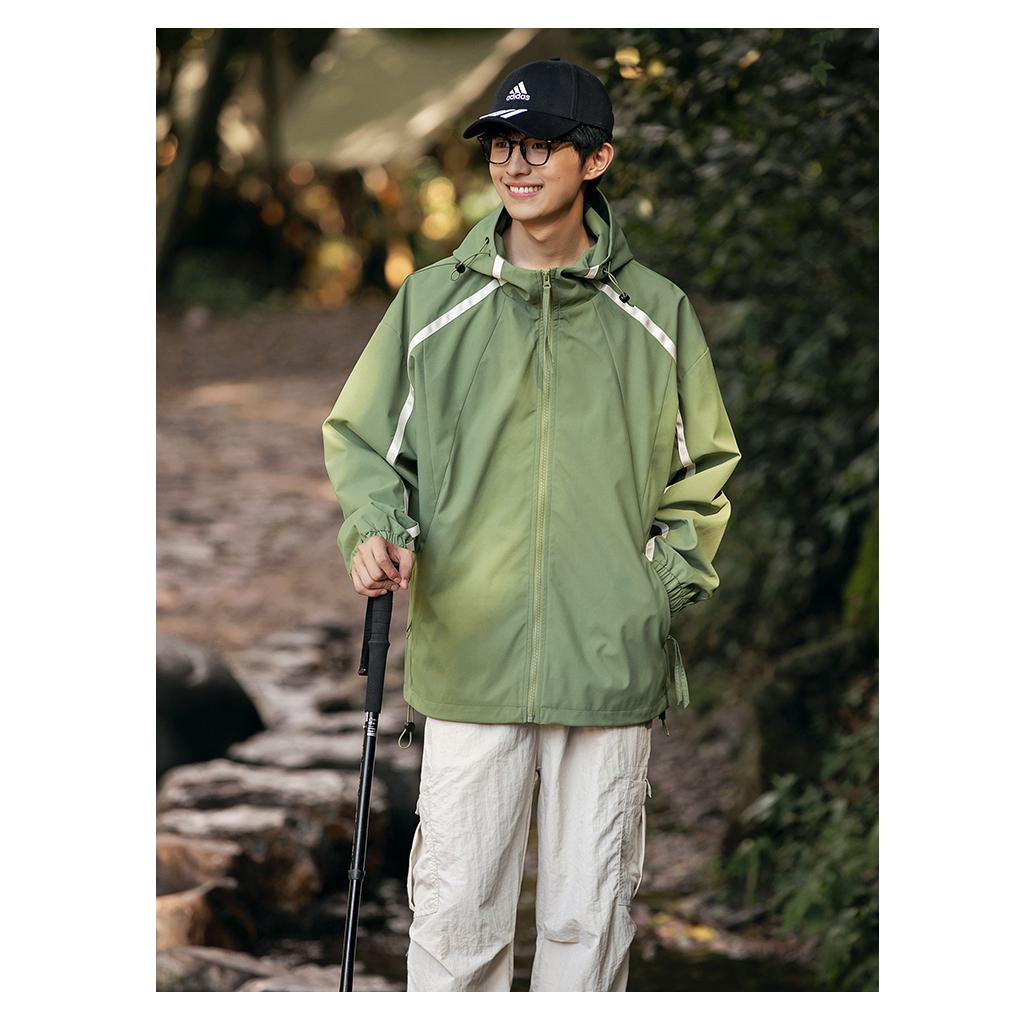 Camping Outdoor Windproof Raincoat Hooded Jacket