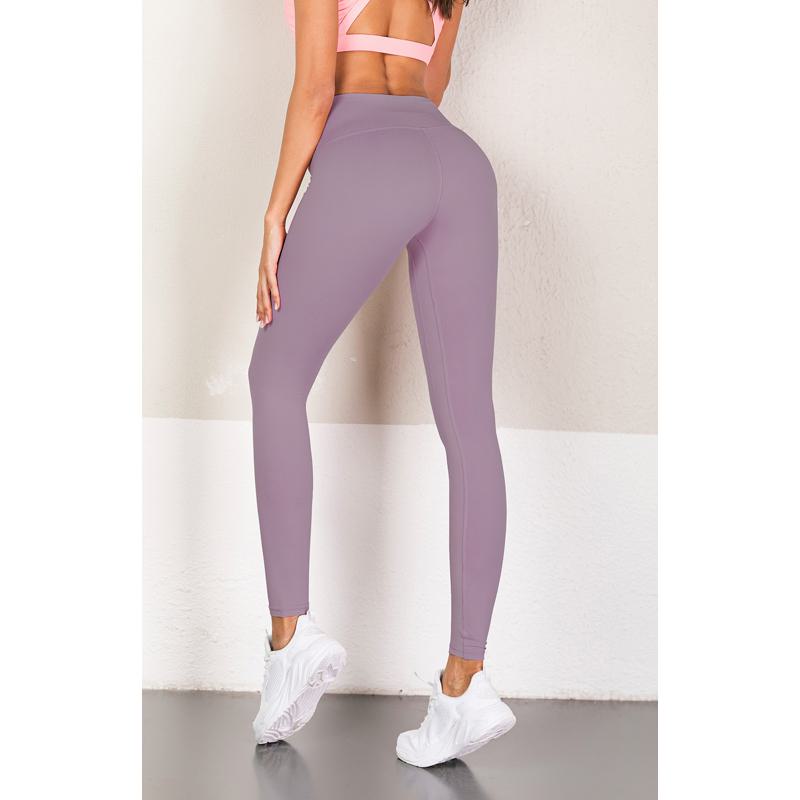 Fitness Sports Multi-Color Yoga Elasticity Polyester-Cotton Blend Cropped Sports Leggings