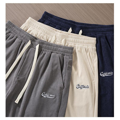 Pantalones cortos casuales con cintura ajustable y cordón, versátiles y de moda.