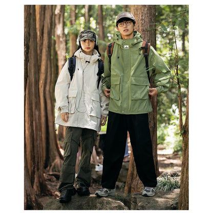 Outdoor Windproof Raincoat Hooded Jacket