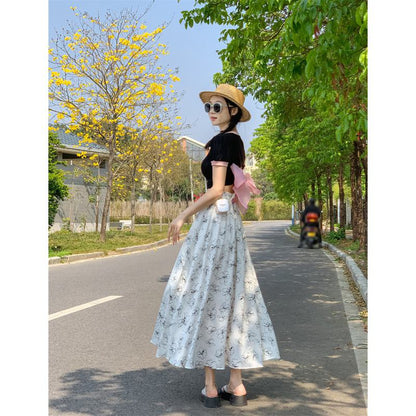 Falda de hadas versátil estilizada para adelgazar y realzar la altura estilo falda midi clásica.