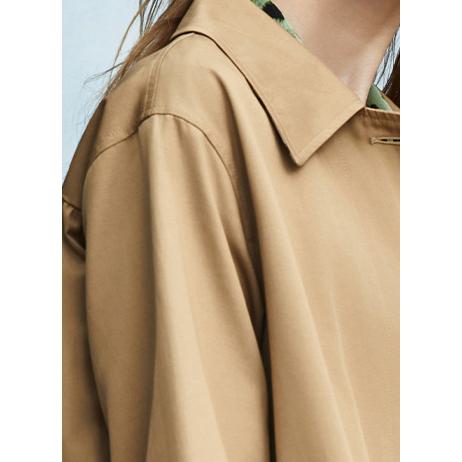 Single Breasted Calf-Length Trench Coat