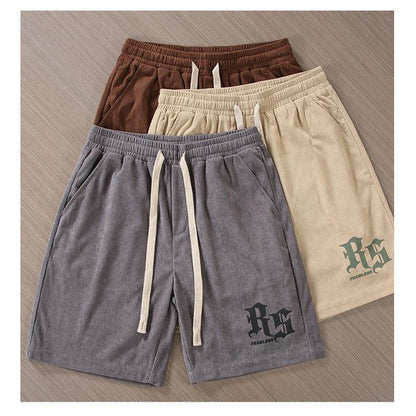 Versátiles pantalones cortos de playa con cintura ajustable con cordón