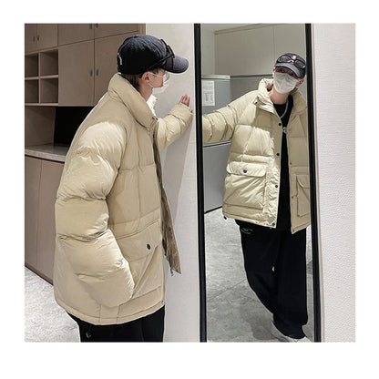 Stand-Up Collar Casual Puffer Jacket