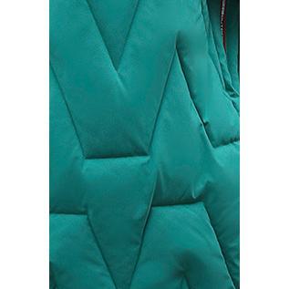 Hooded Knee-Length Puffer Coat Vest