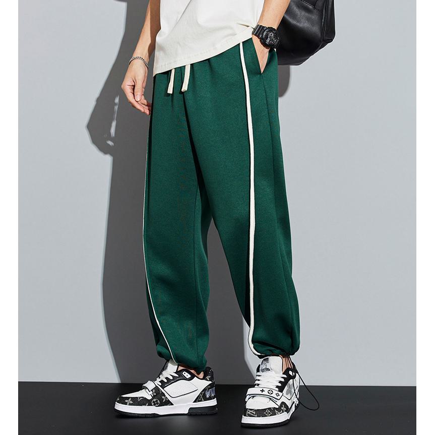 Knitted Sports Loose Fit Drawstring Tapered Sweatpant