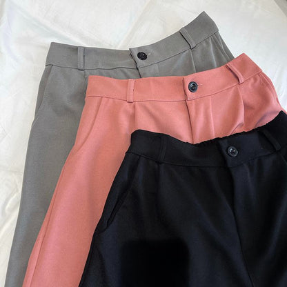 Pantalones cortos informales de talle alto y corte holgado