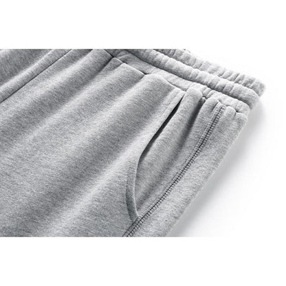 Weite, gerade geschnittene Strick-Sweatpants