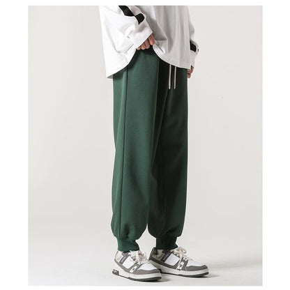 Versatile Straight Trendy Knitted Tapered Sports Loose Fit Sweatpant