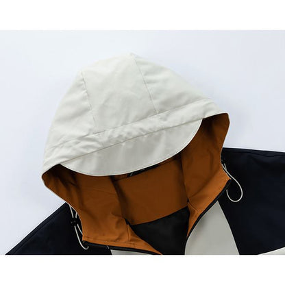 Camping Patchwork Windproof Anorak