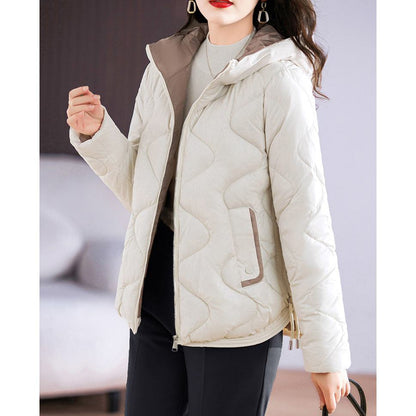 Quilted Cropped Hooded Puffer Jacket
