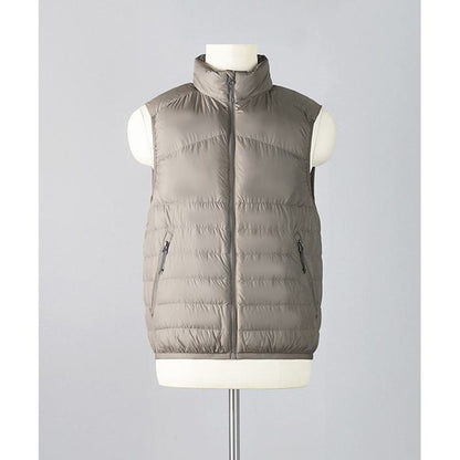 Full Zip Cropped Lightweight Stand-Up Collar Down Jacket Vest