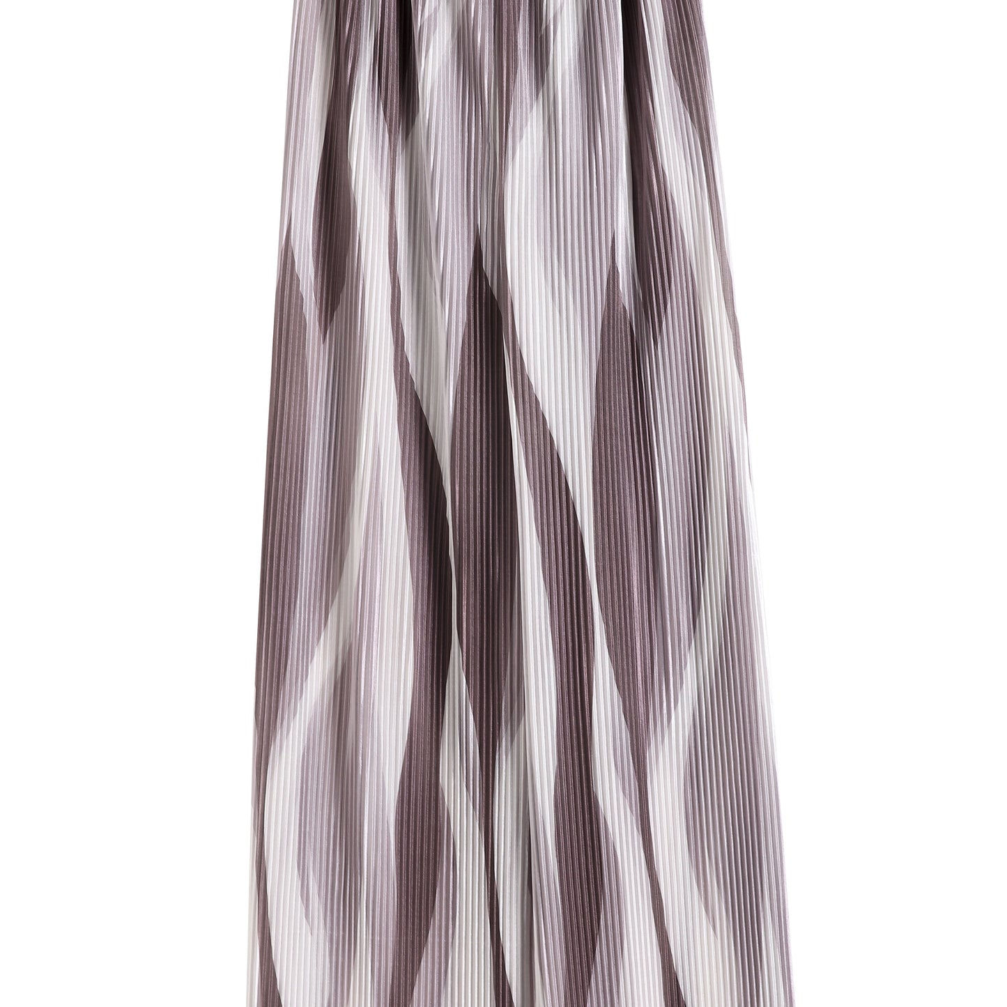 بنطلونات حريرية طويلة ملونة بتقنية ربط الصباغة، بتصميم عادي ذو خصر عالٍ وتجاعيد مستقيمة.