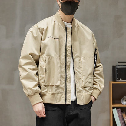 Veste bomber zippée style urbain