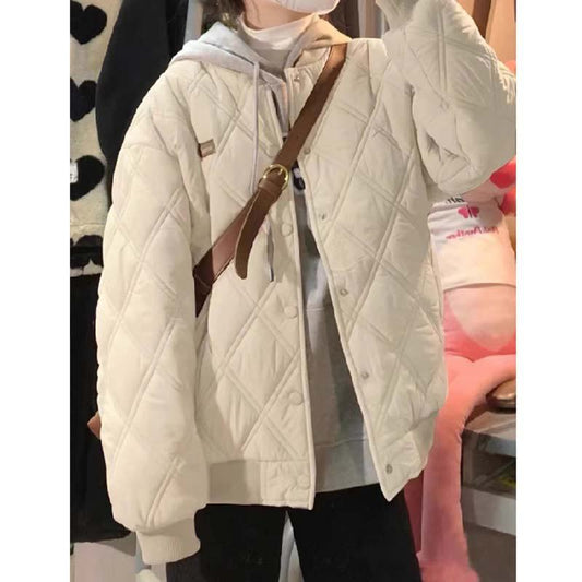 Quilted Niche Baseball Puffer Jacket