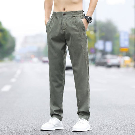 Pantalones versátiles rectos de ajuste ceñido, transpirables y ligeros.