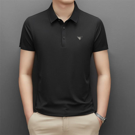 Premium Silky Casual Business Short Sleeve Polo Shirt