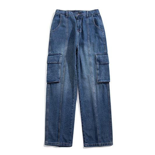 Pocket Workwear Loose Fit Retro Jeans