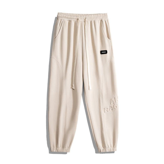 Trendy Knitted Tapered Sports Loose Fit Harem Sweatpant