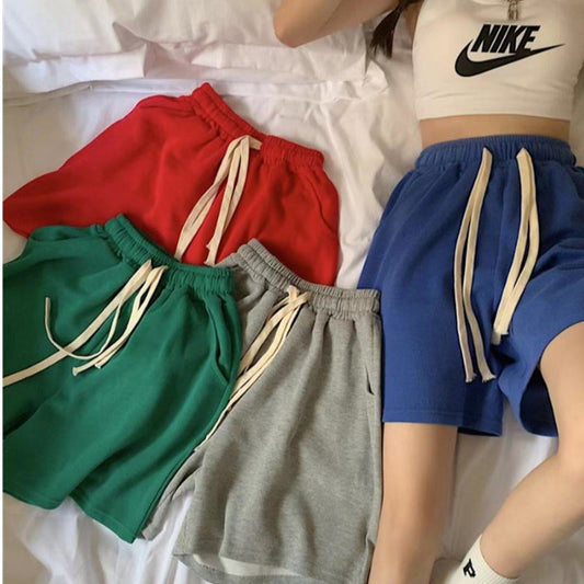Casual Loose Fit Sports Petite Slimming High-Waisted Shorts