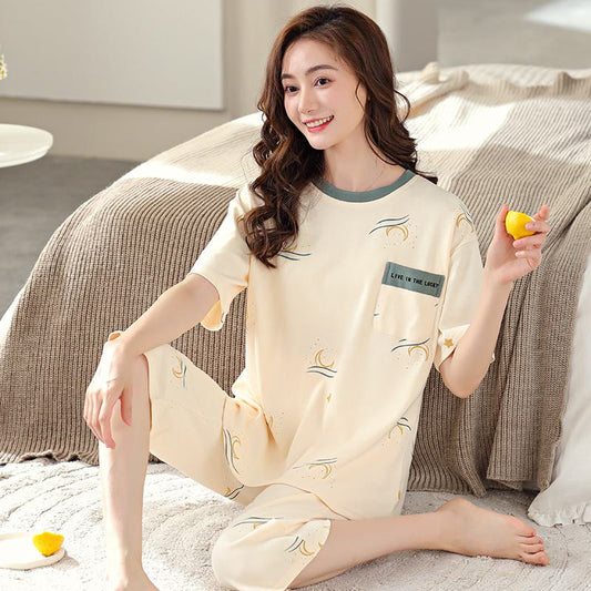 Round Neck Pocket Simplicity Lounge Set