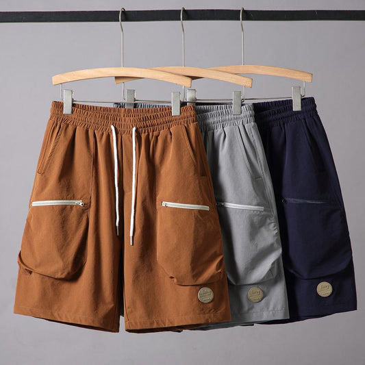 Versatile Casual Drawstring Waist Trendy Workwear Shorts
