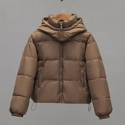 Cropped Water-Resistant Puffer Jacket