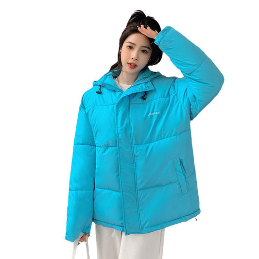 Thickened Loose Fit Casual Warmth Hooded Puffer Jacket