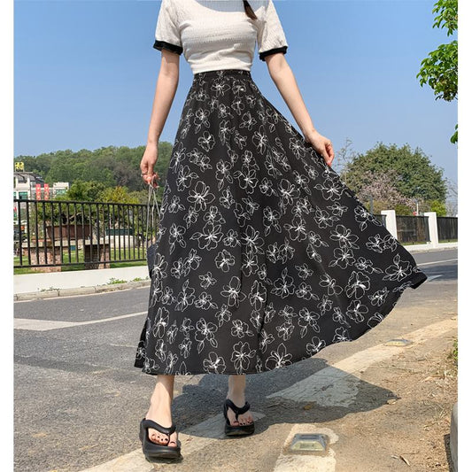 Fairy Versatile Slimming Height Enhancing Full-Skirt Classic Skirt
