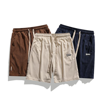 Lässige Shorts mit elastischem Bund und Kordelzug, vielseitig und trendy.
