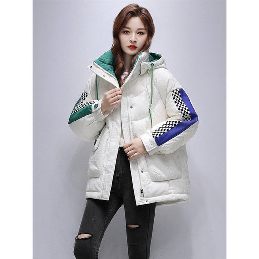 Chic Thigh-Length Puffer Jacket