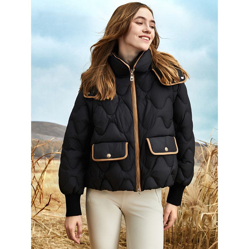 Quilted Thickened Zip-Up Down Jacket