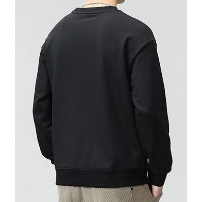 Simplicity Print Versatile Crew Neck Loose Fit Sweatshirt