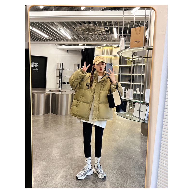 Cropped Loose Fit Bubble Puffer Jacket